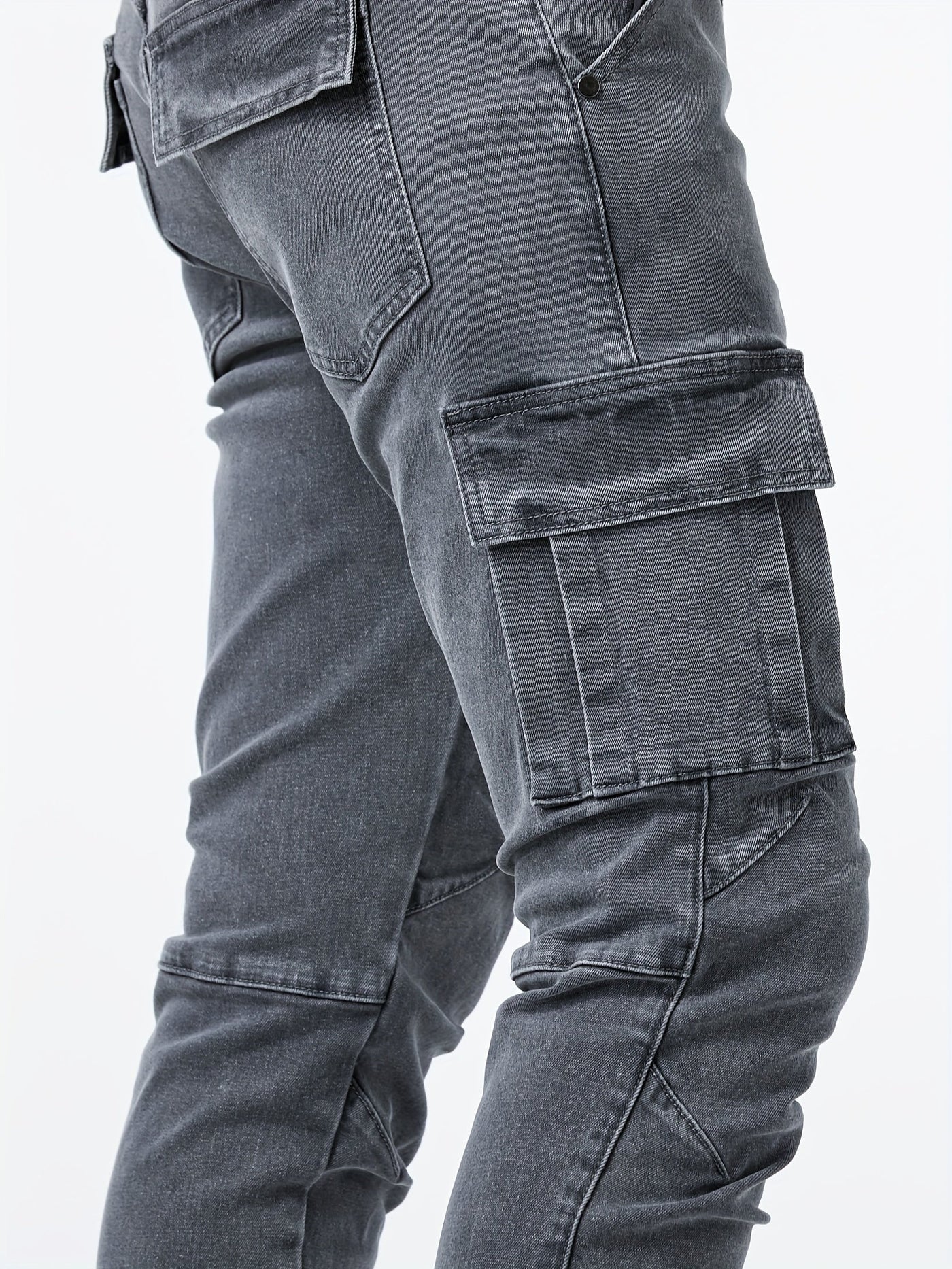 Veyro | Denim Cargo Pants