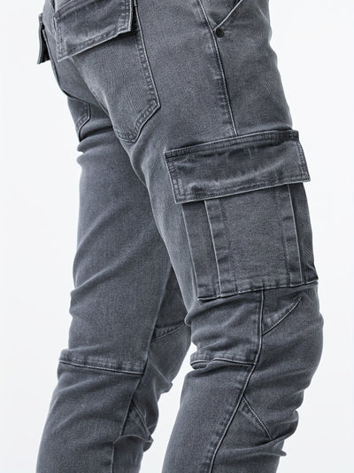 Veyro | Denim Cargo Pants