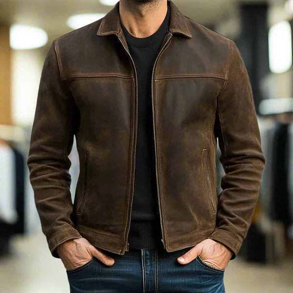 Millan | Leather Jacket With Zipper