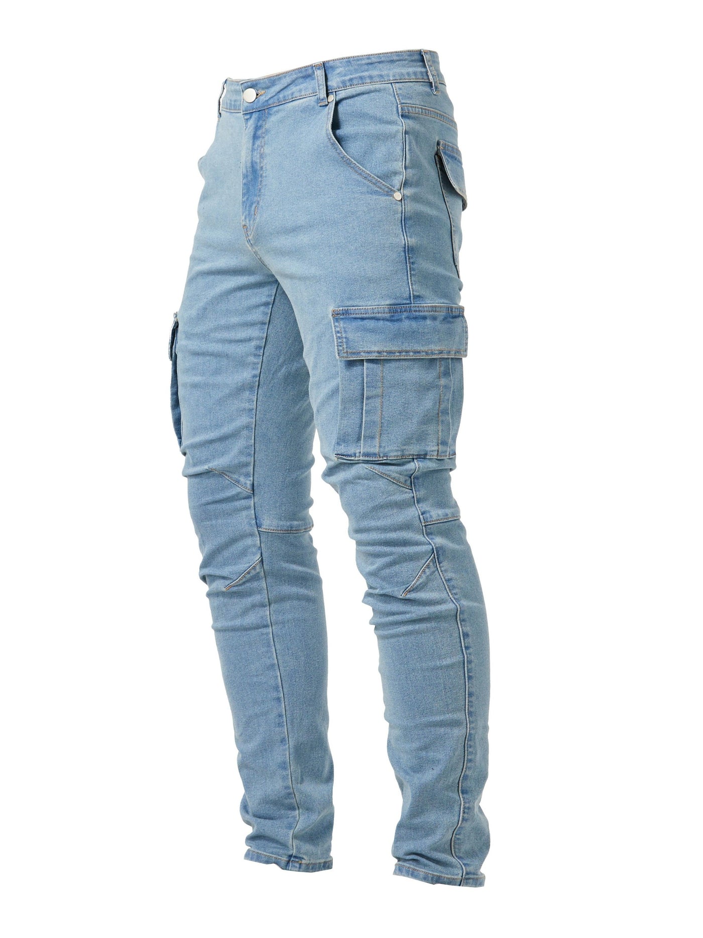 Veyro | Denim Cargo Pants