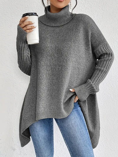 Laora | Casual Long Sleeve High Neck Sweater