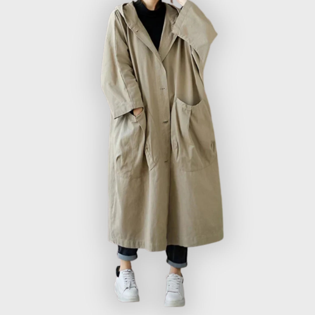 Beatrice | Long Waterproof Trench Coat
