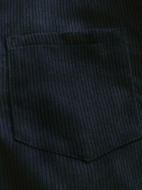 Corvin | Men’s Half Button Corduroy Shirt