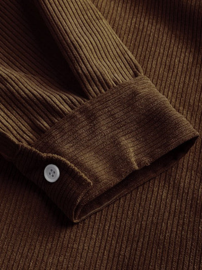 Corvin | Men’s Half Button Corduroy Shirt
