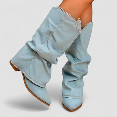 Louise | Denim Ankle Boots