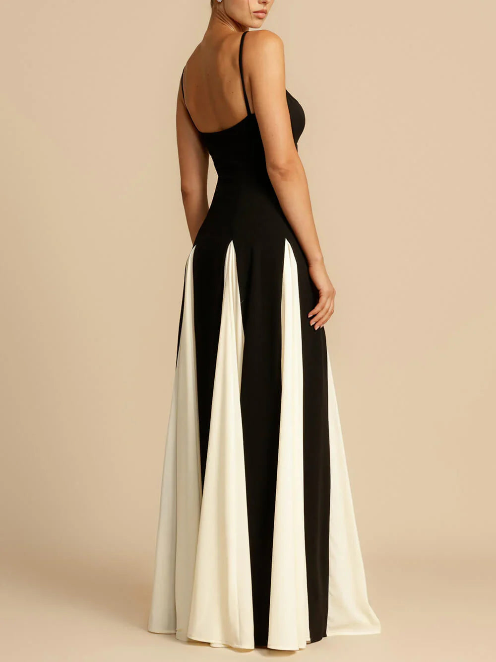 Amaris | Black & White Maxi Dress