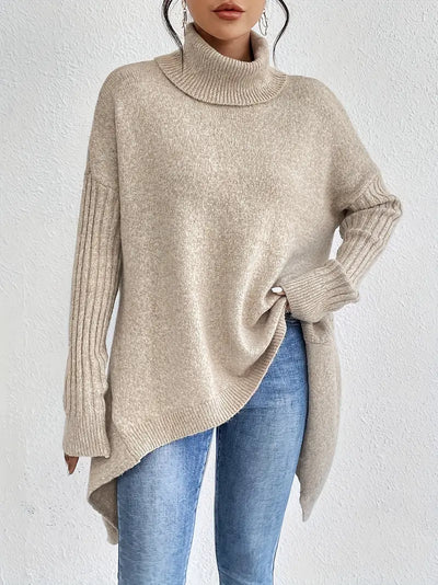 Laora | Casual Long Sleeve High Neck Sweater