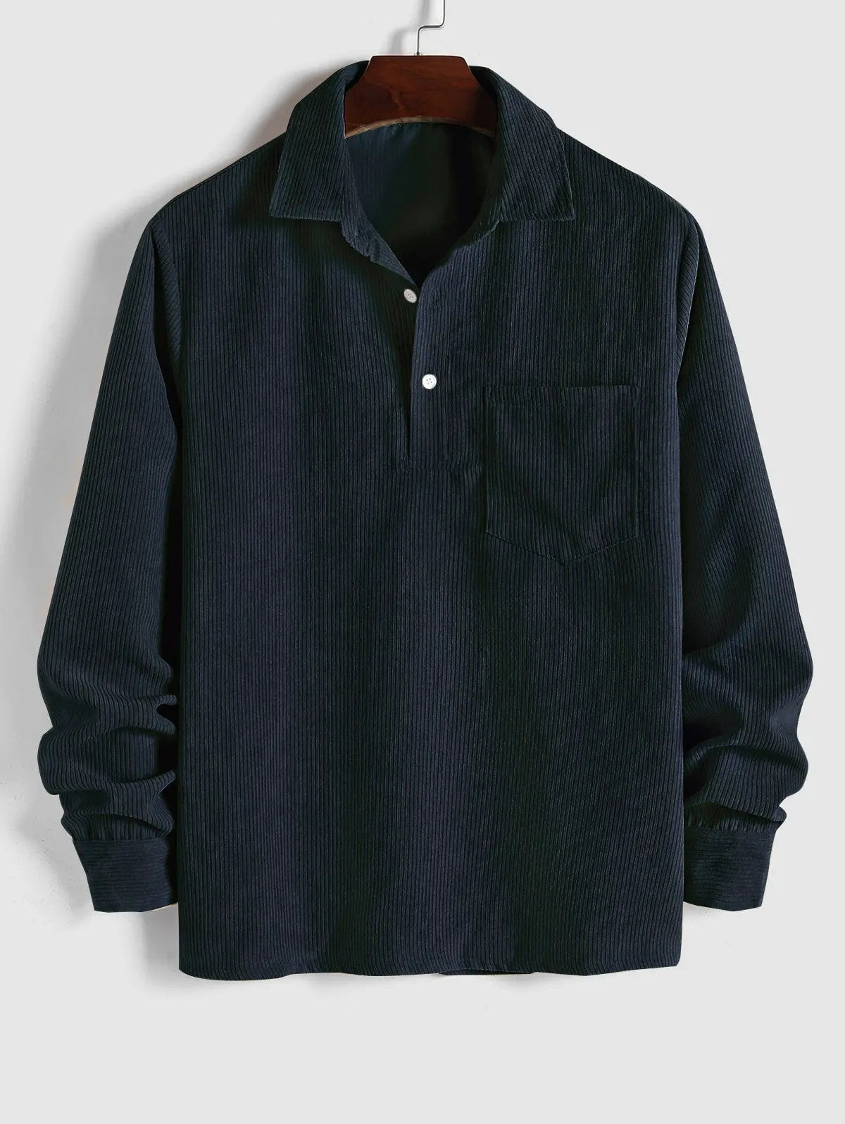 Corvin | Men’s Half Button Corduroy Shirt