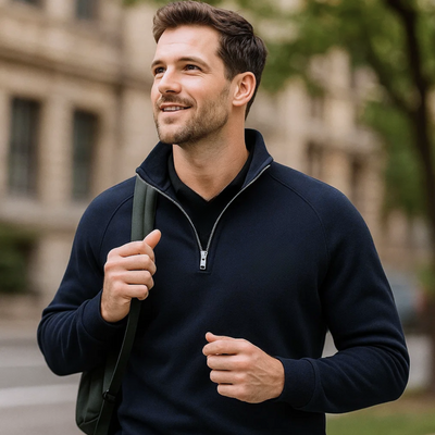 Callaway | Cotton Half Zip Jumper