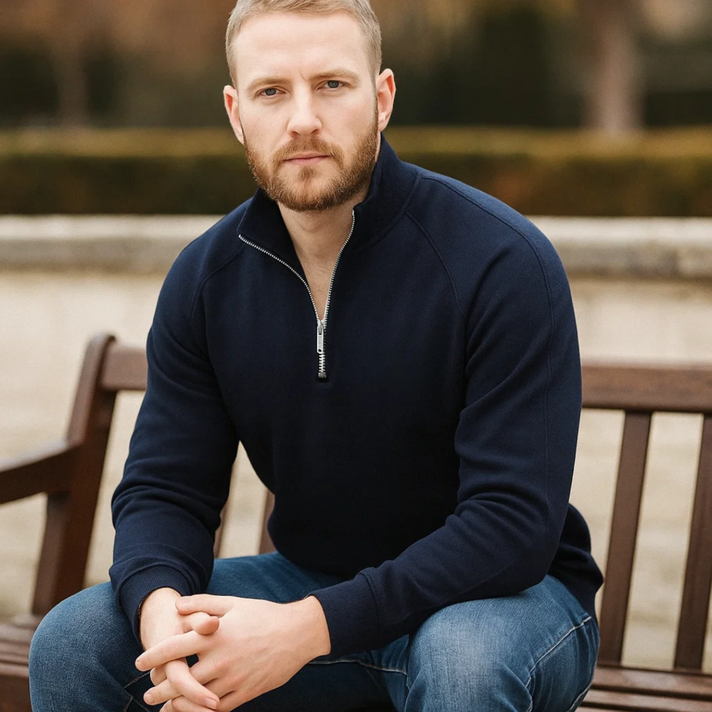 Callaway | Cotton Half Zip Jumper