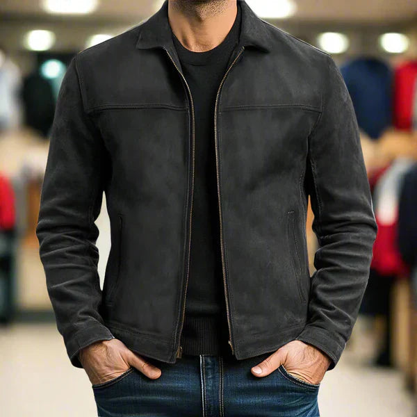 Millan | Leather Jacket With Zipper