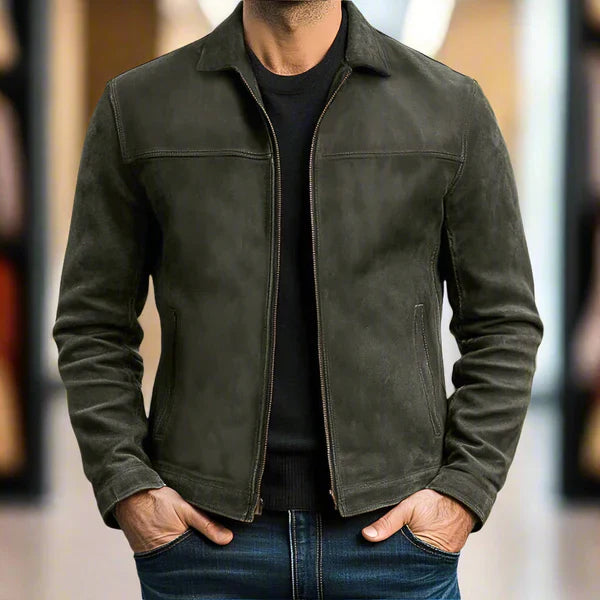 Millan | Leather Jacket With Zipper