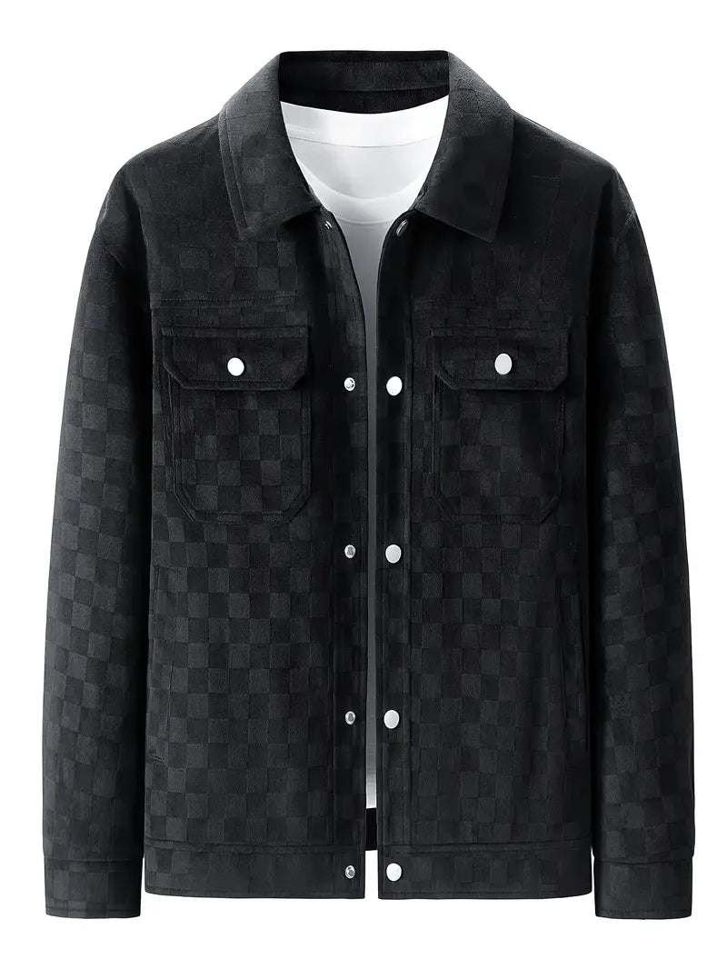 Caldero | Checkered Suede Jacket