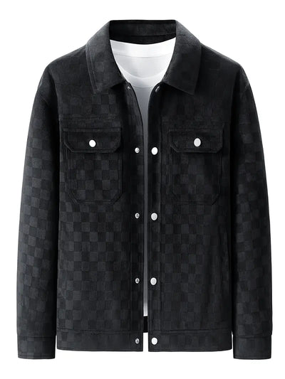 Caldero | Checkered Suede Jacket