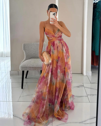 Elara- Floral Maxi Dress