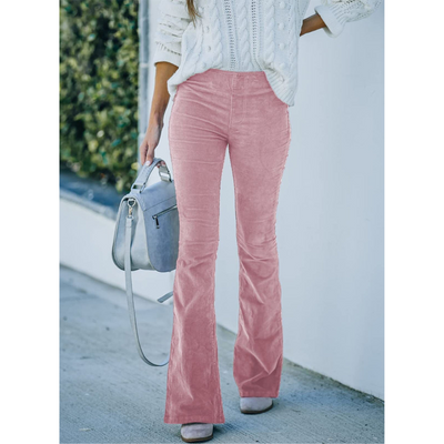 Serena | High-Rise Corduroy Flare Pants