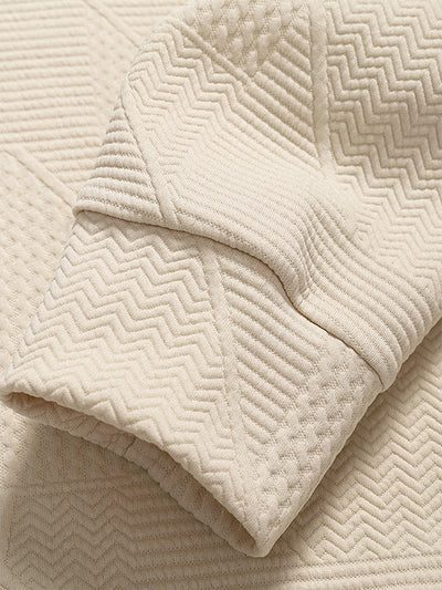 Eden | Men's Textured Vintage Jacquard Crewneck Sweatshirt