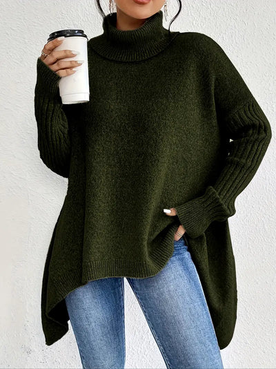 Laora | Casual Long Sleeve High Neck Sweater