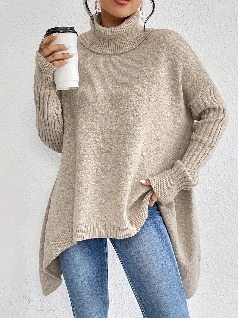 Laora | Casual Long Sleeve High Neck Sweater