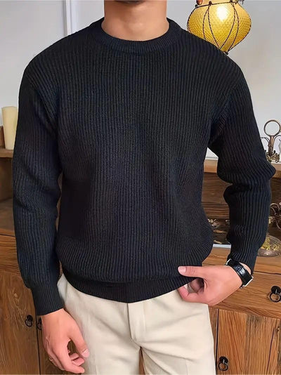 Ben | Premium Textured Shoulder Knit Jumper