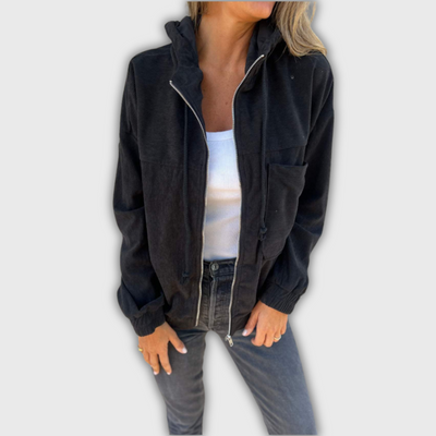 Elina | Timeless Corduroy Hoodie Jacket