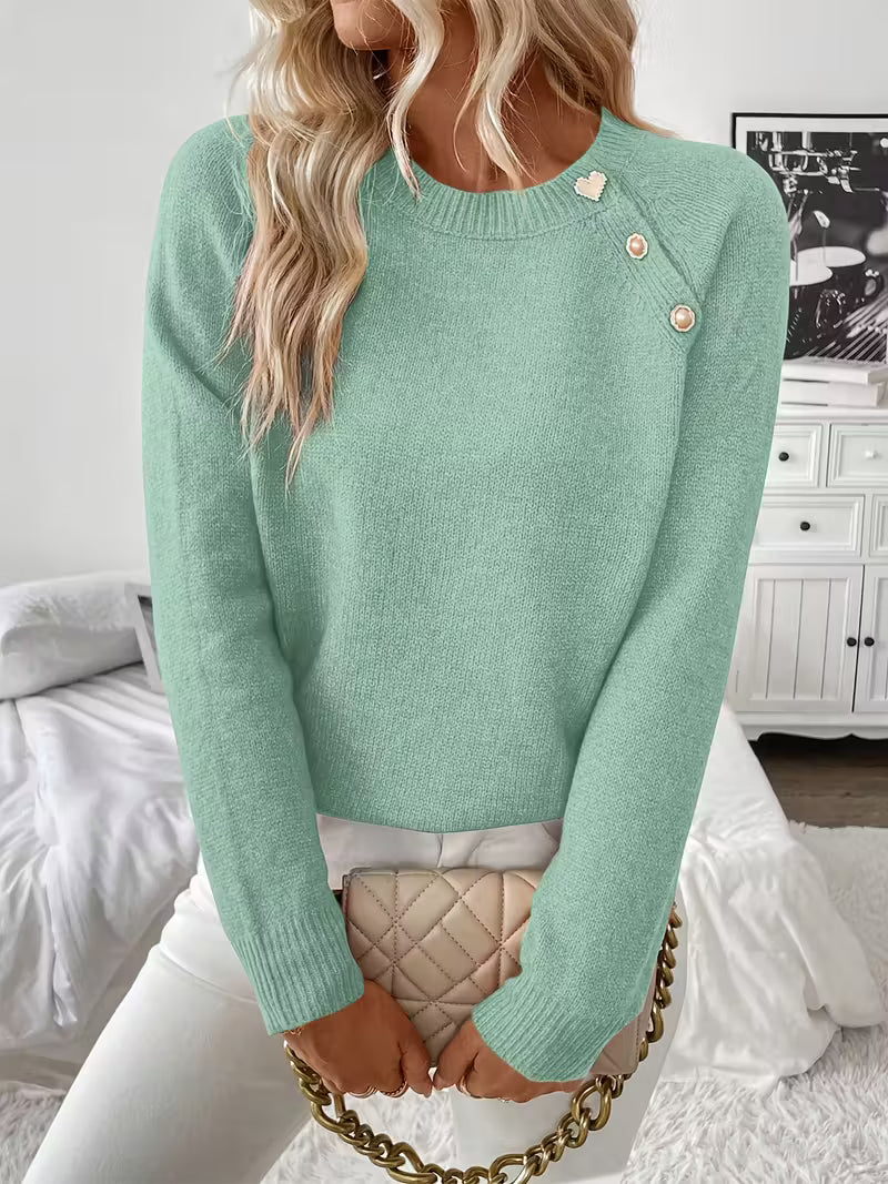Clara | Button Knit jumper