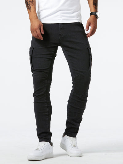 Veyro | Denim Cargo Pants