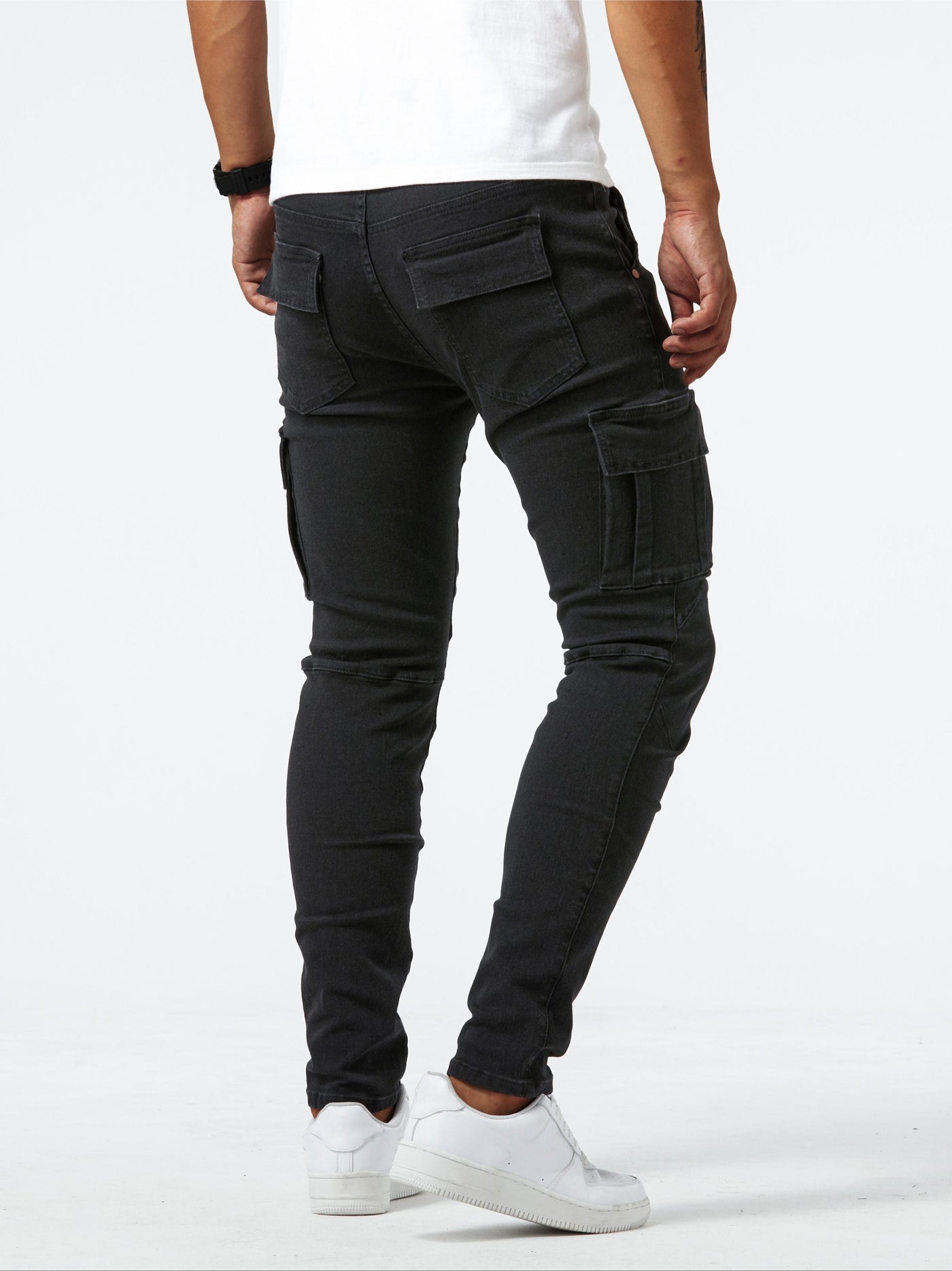 Veyro | Denim Cargo Pants