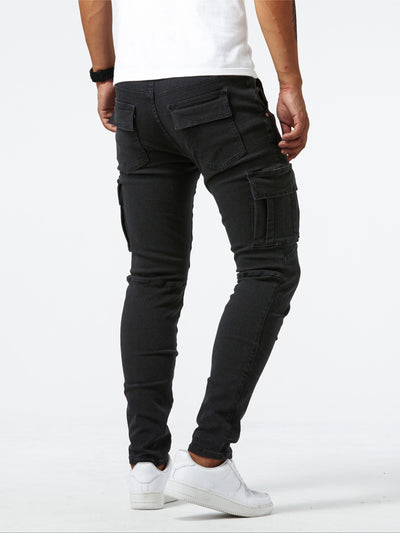 Veyro | Denim Cargo Pants