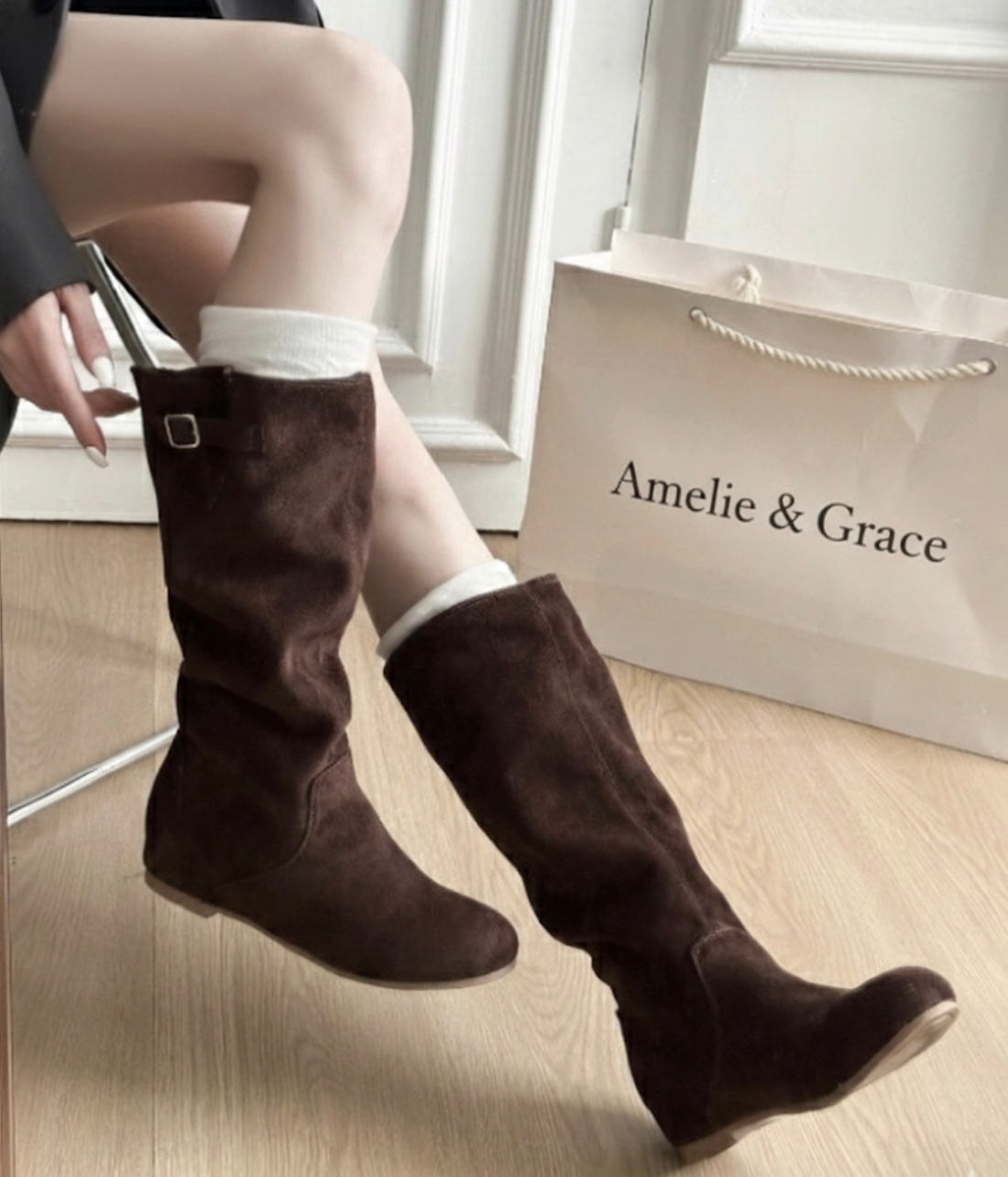 Amelia | Chic Suede Knee Boots