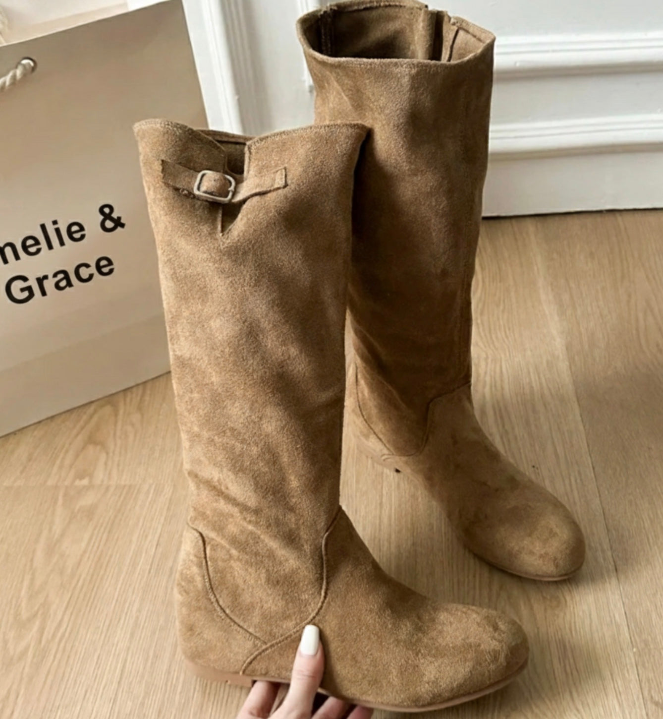 Amelia | Chic Suede Knee Boots