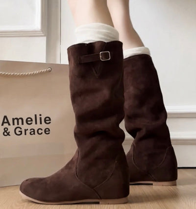 Amelia | Chic Suede Knee Boots