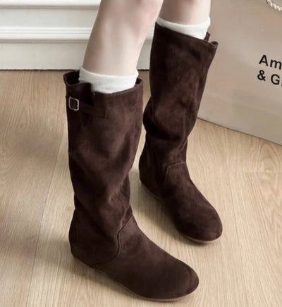 Amelia | Chic Suede Knee Boots