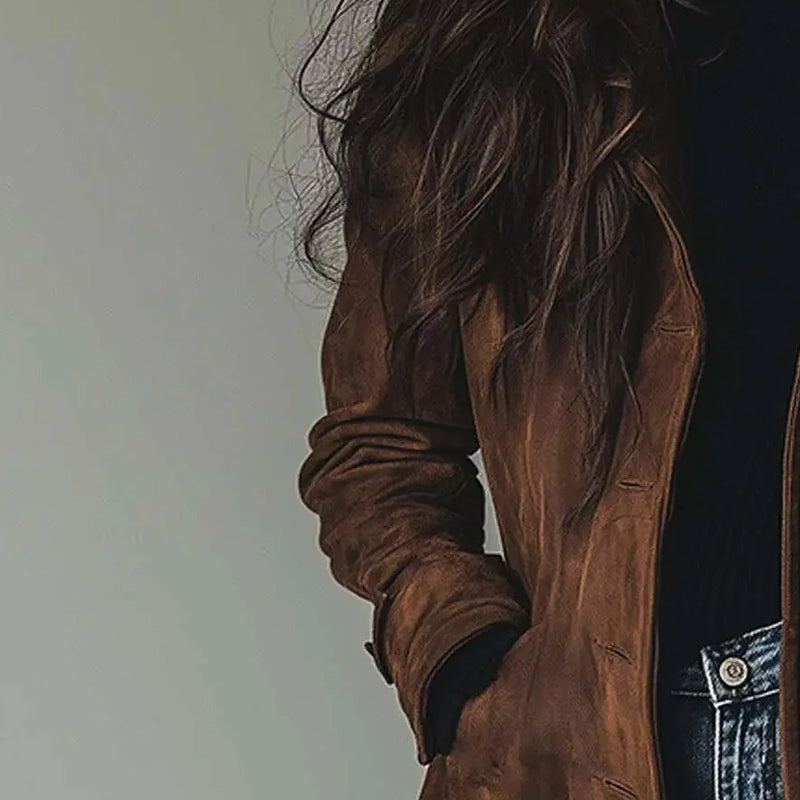 Philippa | Suede Trench Coat