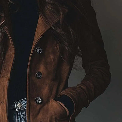 Philippa | Suede Trench Coat