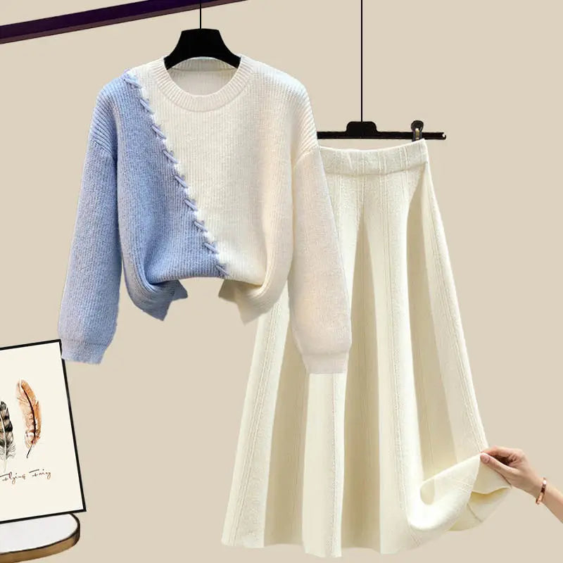 June | Knit Sweater & Skirt Set