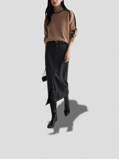 Eloise  | Turtleneck with Contrast Details