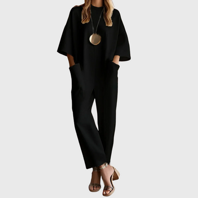 Clara | Chic Short-Sleeved Jumpsuit