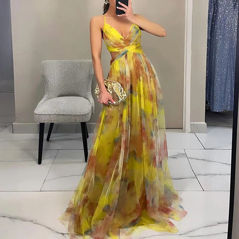 Elara- Floral Maxi Dress
