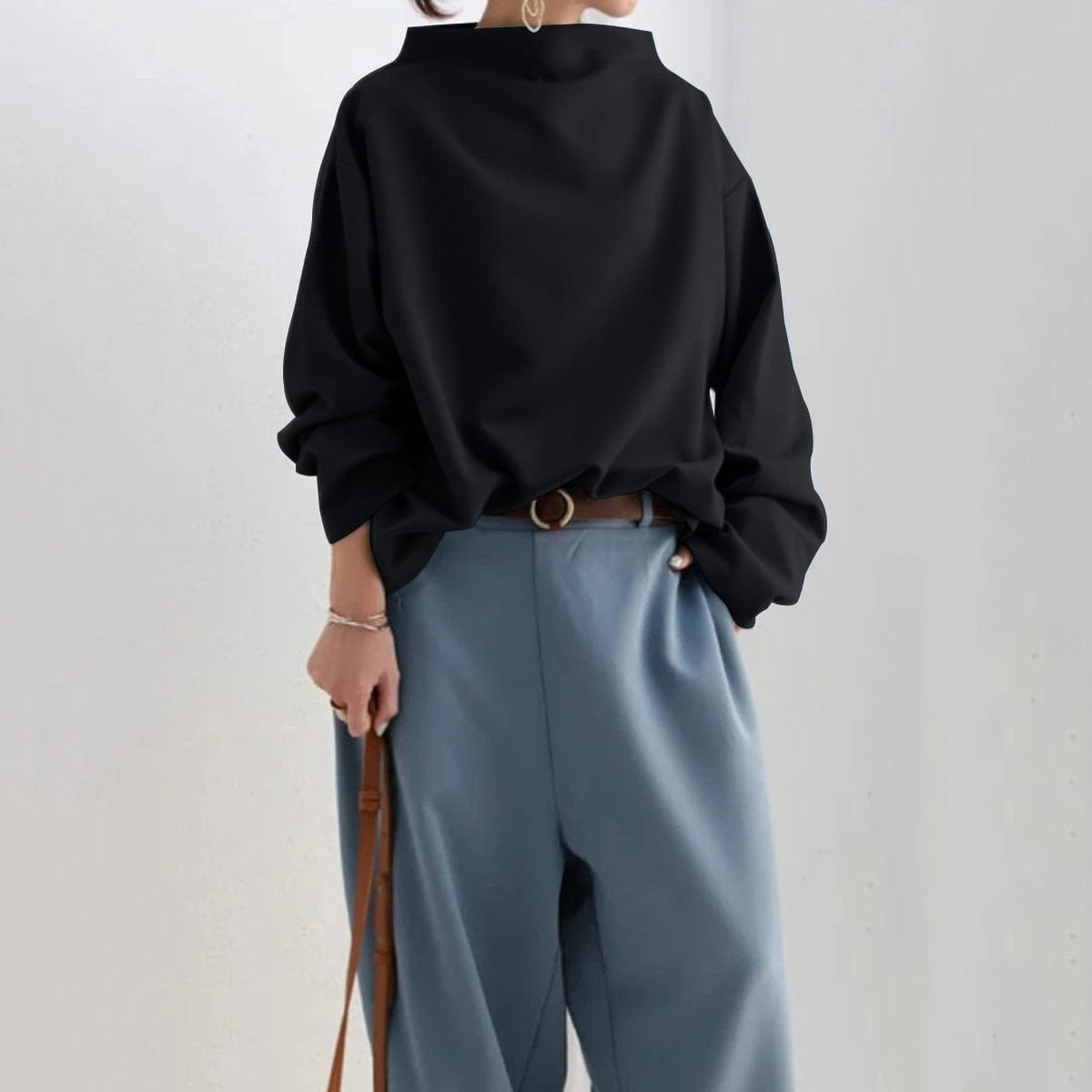 Isola | High-Neck Soft Knit Top
