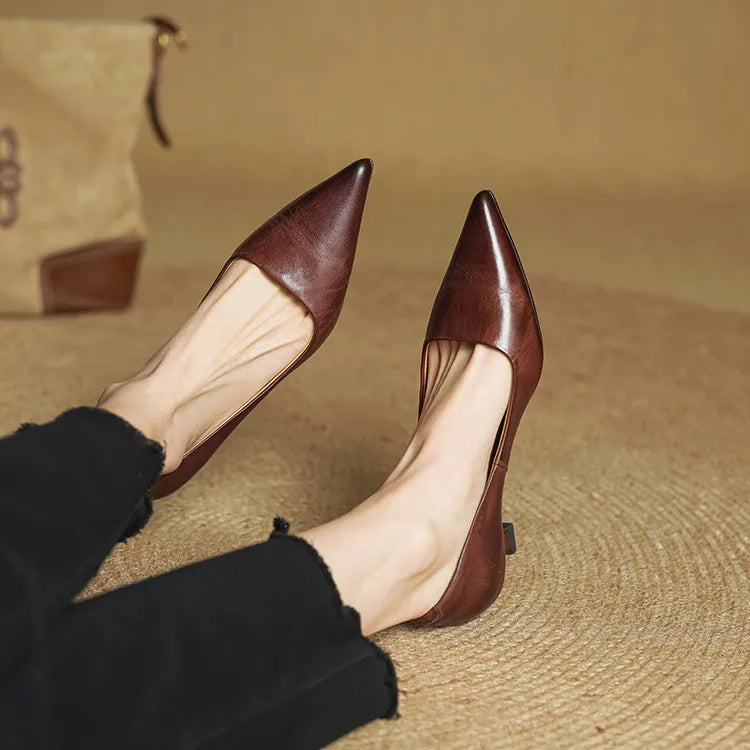 Mary | Court Shoes in Genuine Leather