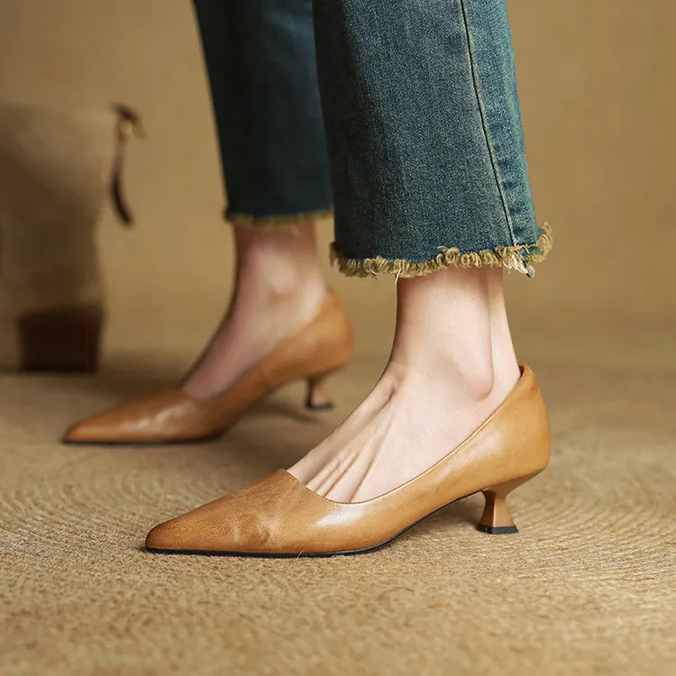 Mary | Court Shoes in Genuine Leather