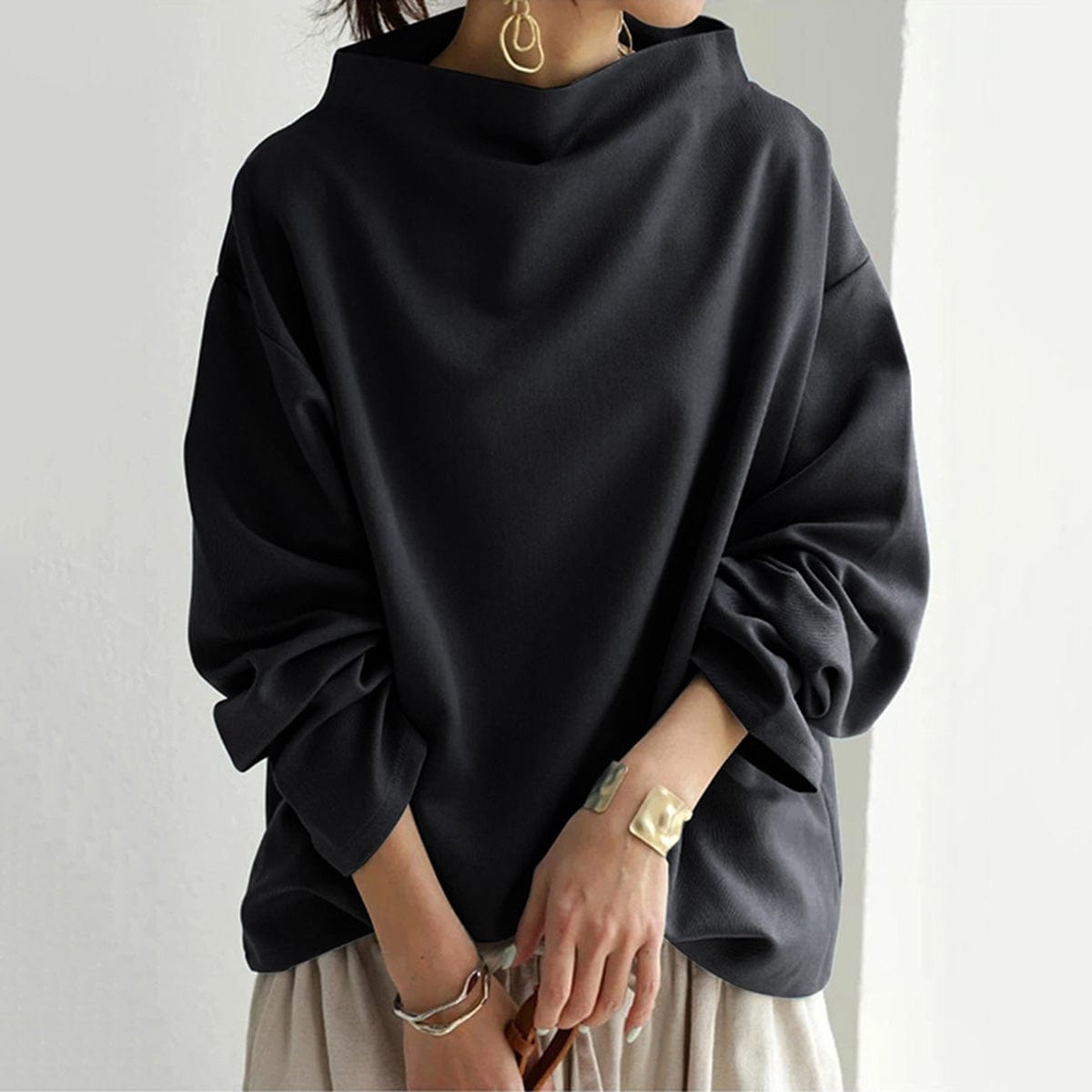 Isola | High-Neck Soft Knit Top