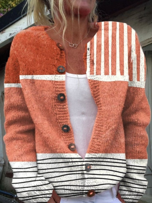 Ardelle | Striped Knit Cardigan