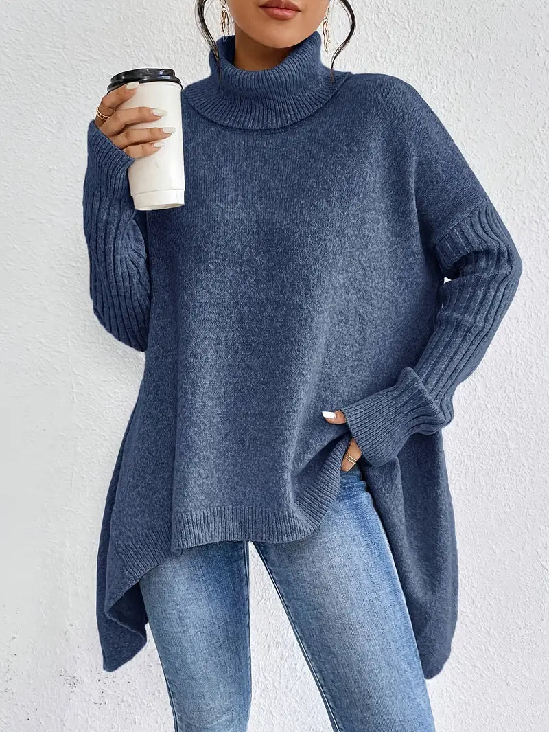 Laora | Casual Long Sleeve High Neck Sweater