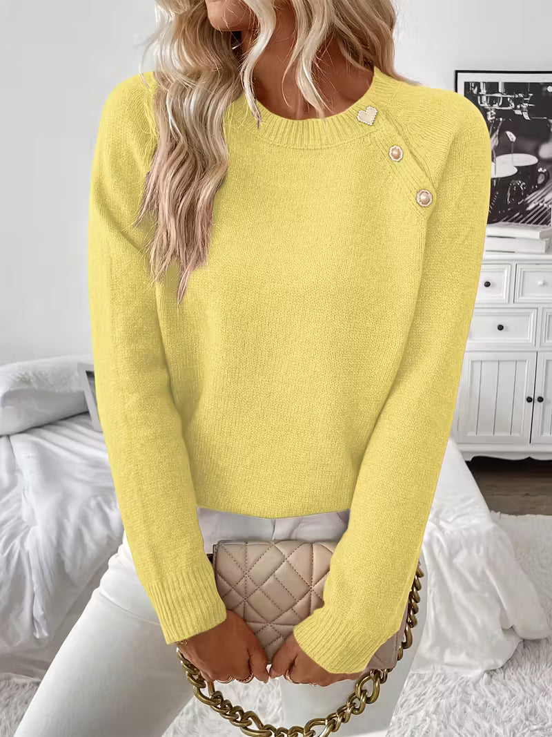 Clara | Button Knit jumper
