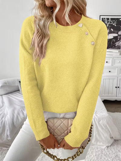 Clara | Button Knit jumper