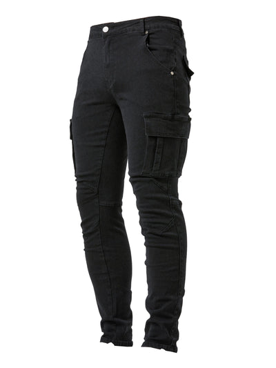 Veyro | Denim Cargo Pants