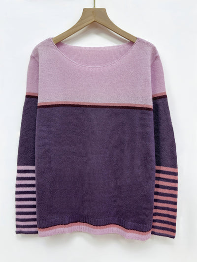 Katharina | Long Sleeve Striped Sweater