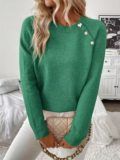 Clara | Button Knit jumper